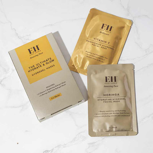 Ultimate Hydrate & Glow Hydrogel Masks 4-Piece Set