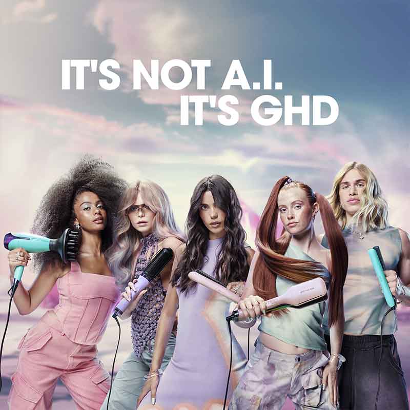 Futurescape Limited Edition Duet Blowdry Hair Dryer Brush In Galactic Lilac by ghd