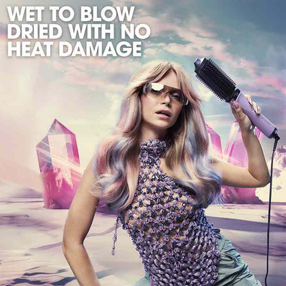 Futurescape Limited Edition Duet Blowdry Hair Dryer Brush In Galactic Lilac by ghd