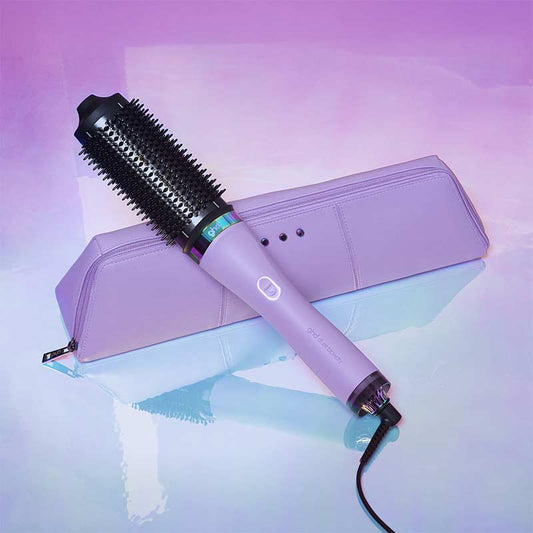Futurescape Limited Edition Duet Blowdry Hair Dryer Brush In Galactic Lilac by ghd