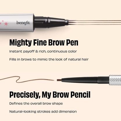 benefit Mighty Fine Brow Superfine Triple Tip Pen 0.5ml (Various Shades)