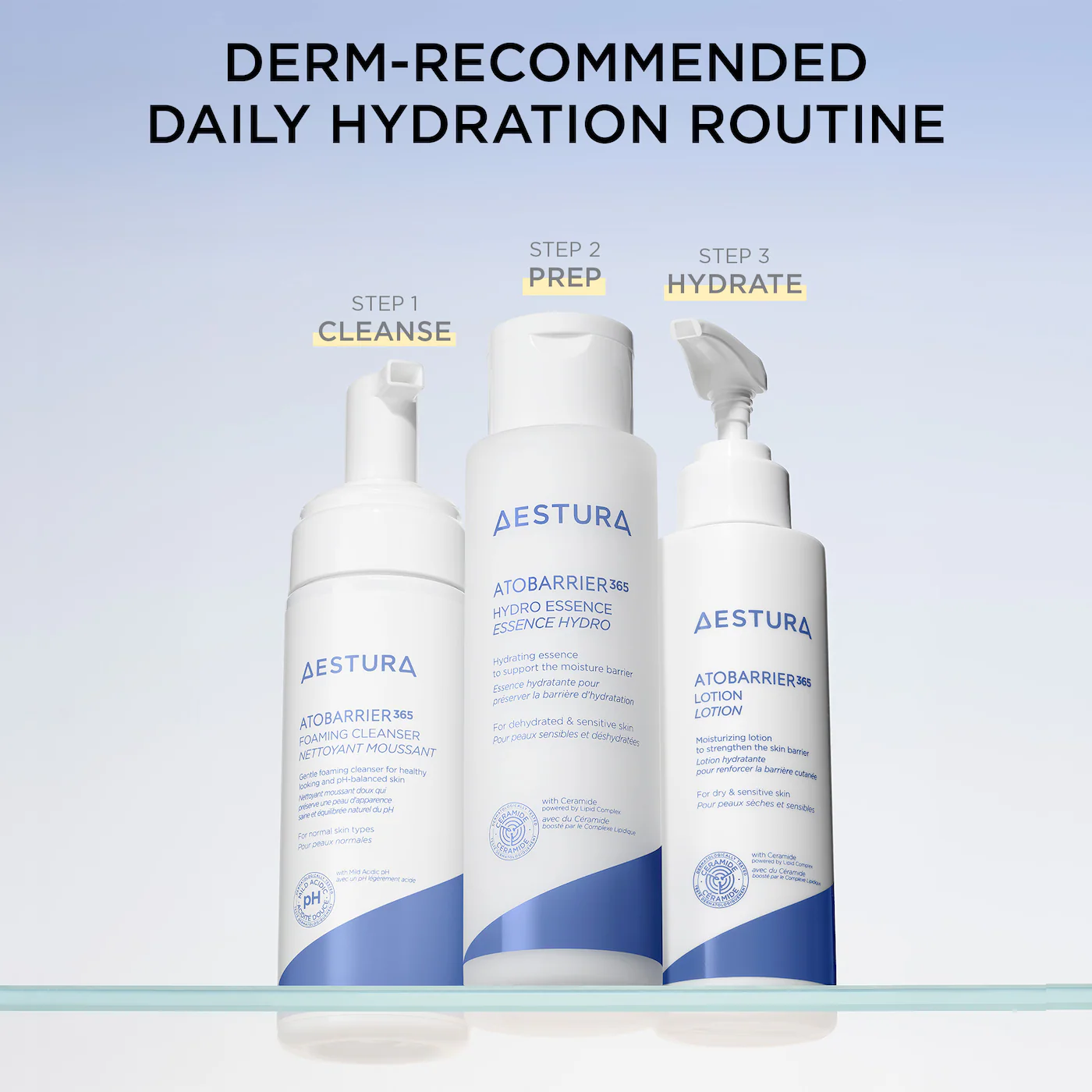 AESTURA ATOBARRIER365 Lightweight Face Lotion Moisturizer with Ceramides & Niacinamide for Skin Moisture Barrier Repair