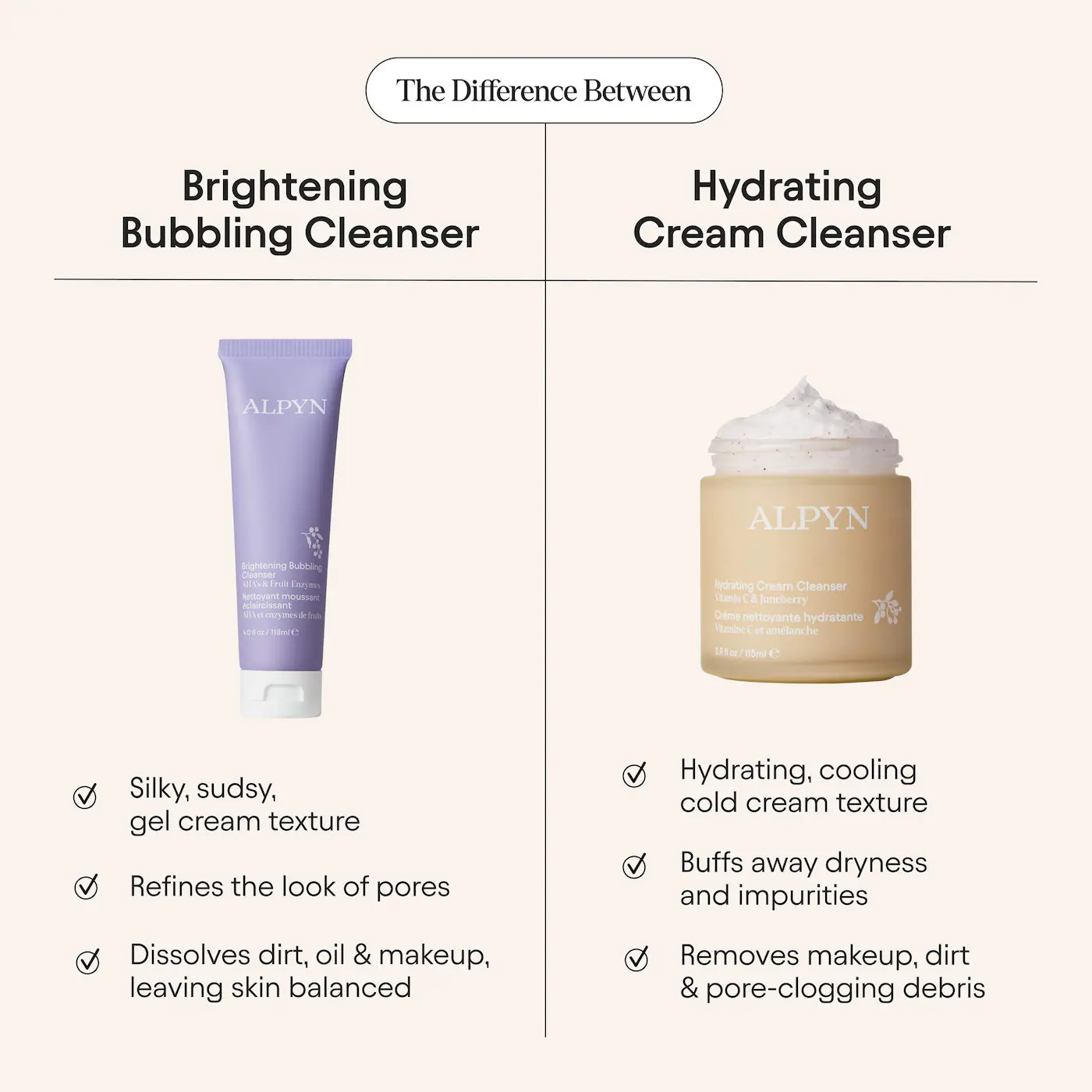 ALPYN Hydrating Cold Cream Cleanser with Vitamin C & Juneberry