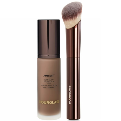 Hourglass Soft Glow Foundation and Soft Glow Foundation Brush Bundle 30ml (Various Shades)