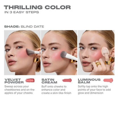 Cheek Thrills Multi-Finish Face Trio 10.8g by Morphe