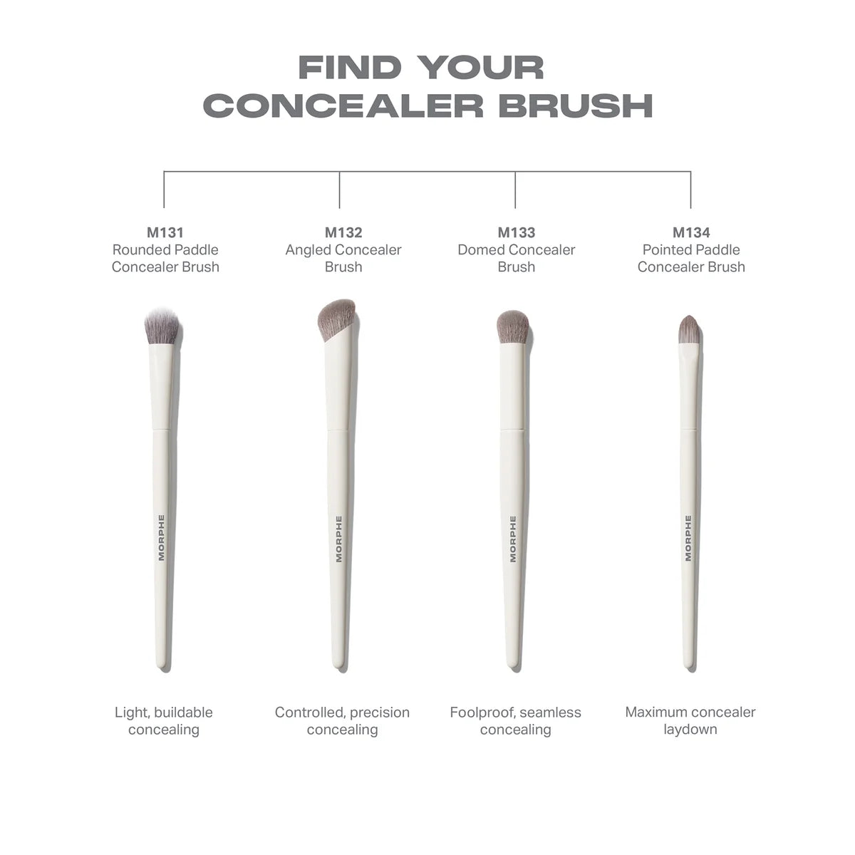 M132 Angled Concealer Brush by Morphe