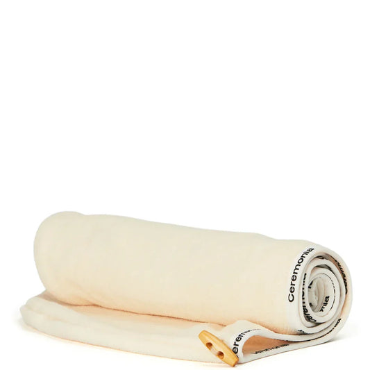Ceremonia Microfiber Hair Towel - Cream