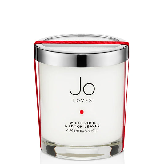 Jo Loves A Home Candle – White Rose & Lemon Leaves