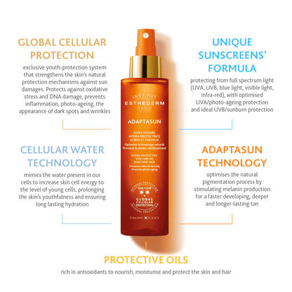 Protective Sun Care Oil For Body And Hair Strong Sun by Institut Esthederm