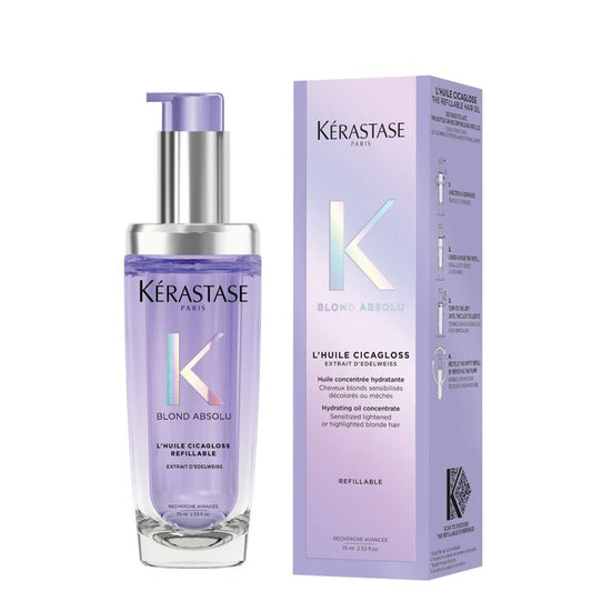 Blond Absolu Huile Cicagloss Hair Oil In Refillable Bottle by Kérastase