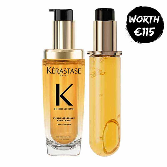 Elixir Ultime Huile Originale Hair Oil With 75ml Refill For Dull Hair by Kérastase