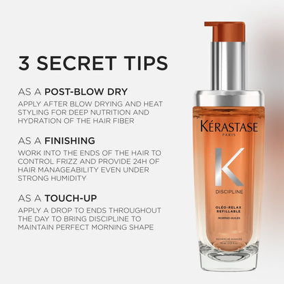 Discipline Hair Oil For Frizzy Hair In Refillable Bottle by Kérastase