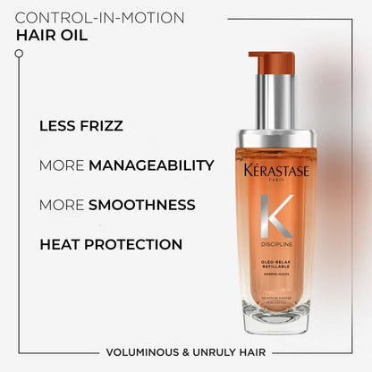 Discipline Hair Oil For Frizzy Hair In Refillable Bottle by Kérastase