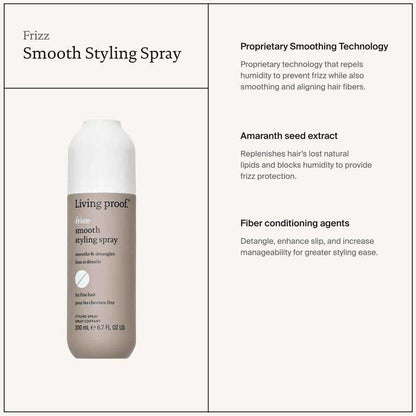 No Frizz Smooth Styling Spray For Fine Hair by Living Proof