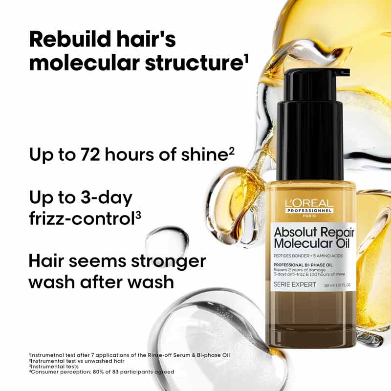 Absolut Repair Molecular Bi-Phase Oil For Damaged Hair by L'Oréal Professionnel