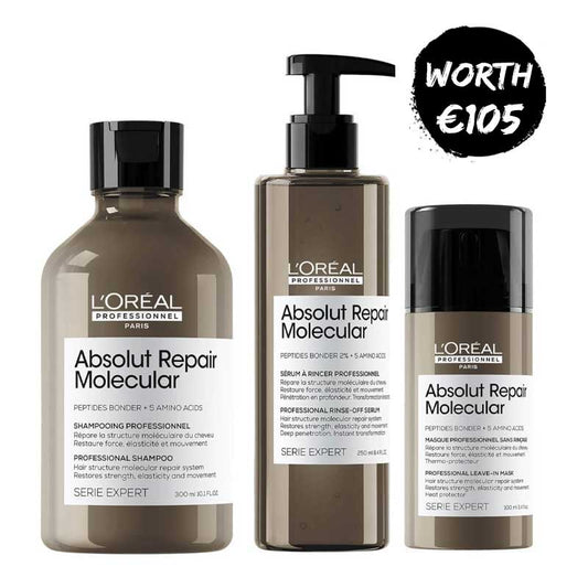 Serie Expert Absolut Repair Molecular Complete Set by L'Oreal Professionnel