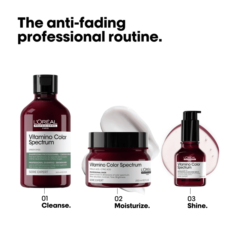 Vitamino Color Spectrum Green Tinted Shampoo For Dark Brown Coloured Hair by L'Oréal Professionnel