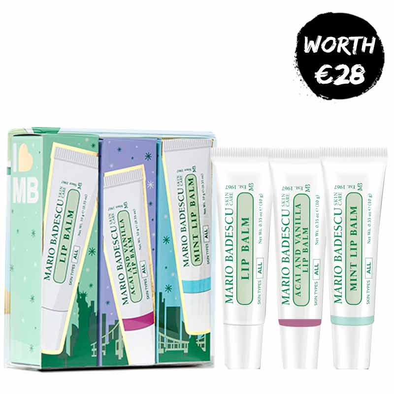 Lip Balm Trio Gift Set by Mario Badescu