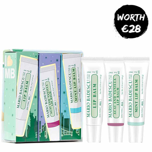 Lip Balm Trio Gift Set by Mario Badescu