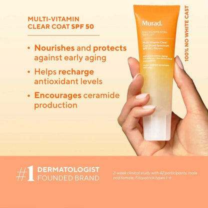 Multi-Vitamin Clear Coat Broad Spectrum SPF 50 50ml by Murad