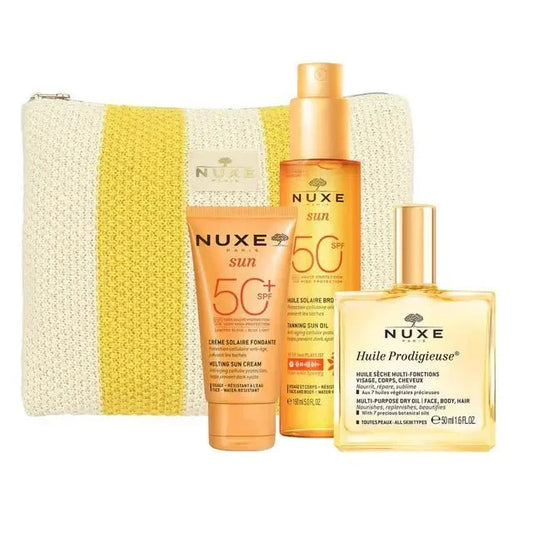 Summer Essentials Set With Beach Pouch by NUXE