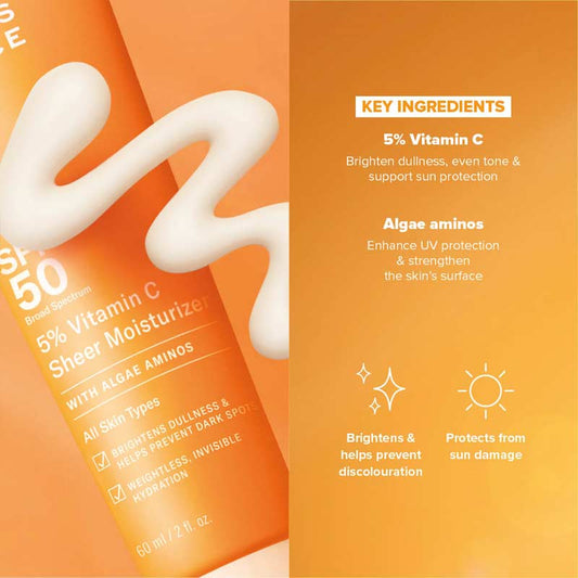 5% Vitamin C Sheer Moisturiser SPF 50