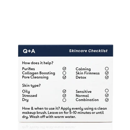 Q+A Activated Charcoal Face Mask