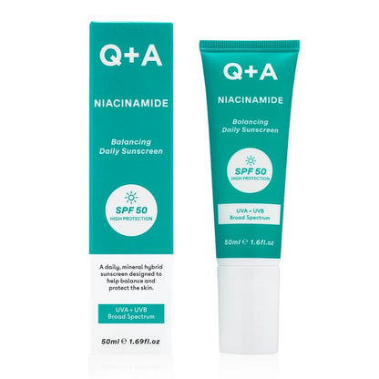 Niacinamide Balancing Face Sunscreen SPF 50 by Q+A