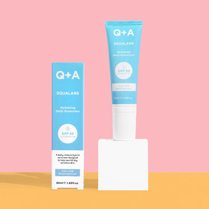 Squalane Hydrating Face Sunscreen SPF 50 by Q + A