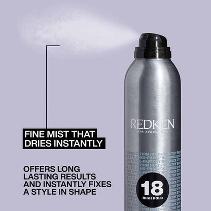 18 Quick Dry Hairspray For Strong Hold by Redken
