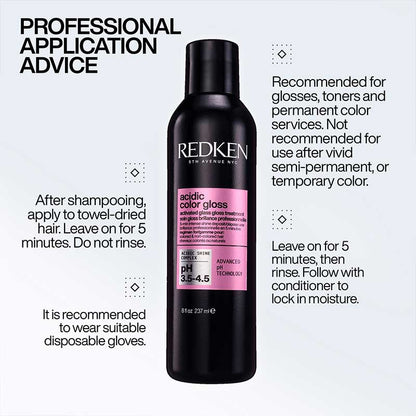 Acidic Color Gloss Activated Glass Gloss Treatment by Redken