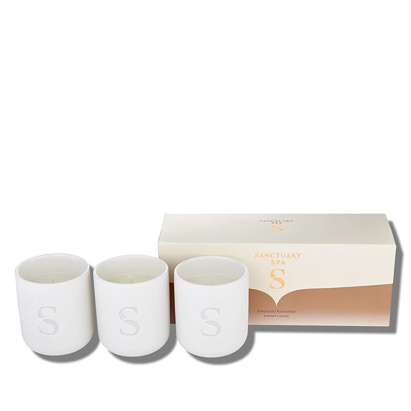 Sanctuary Candle Trio Gift Set (Signature, Ruby Oud & Wellness)