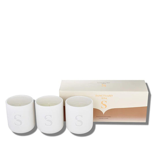 Sanctuary Candle Trio Gift Set (Signature, Ruby Oud & Wellness)