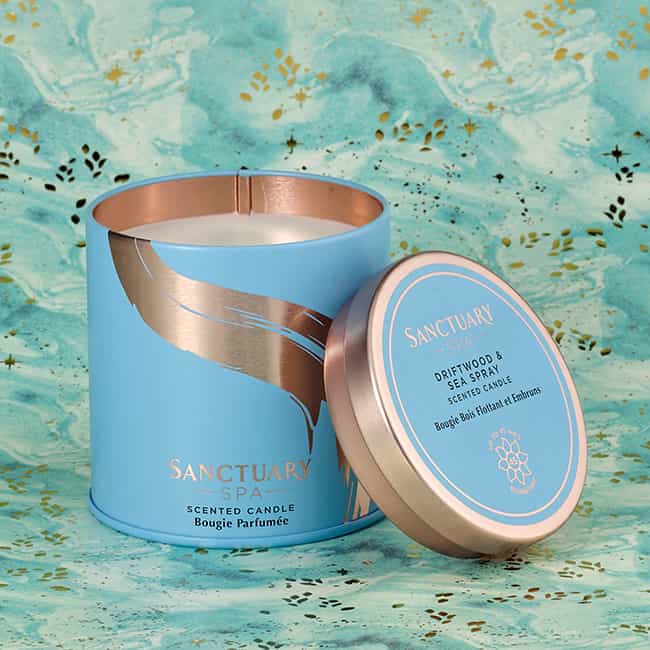Driftwood & Sea Spray Scented Candle by Sanctuary