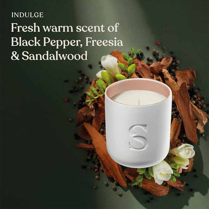 Golden Sandalwood Scented Candle by Sanctuary