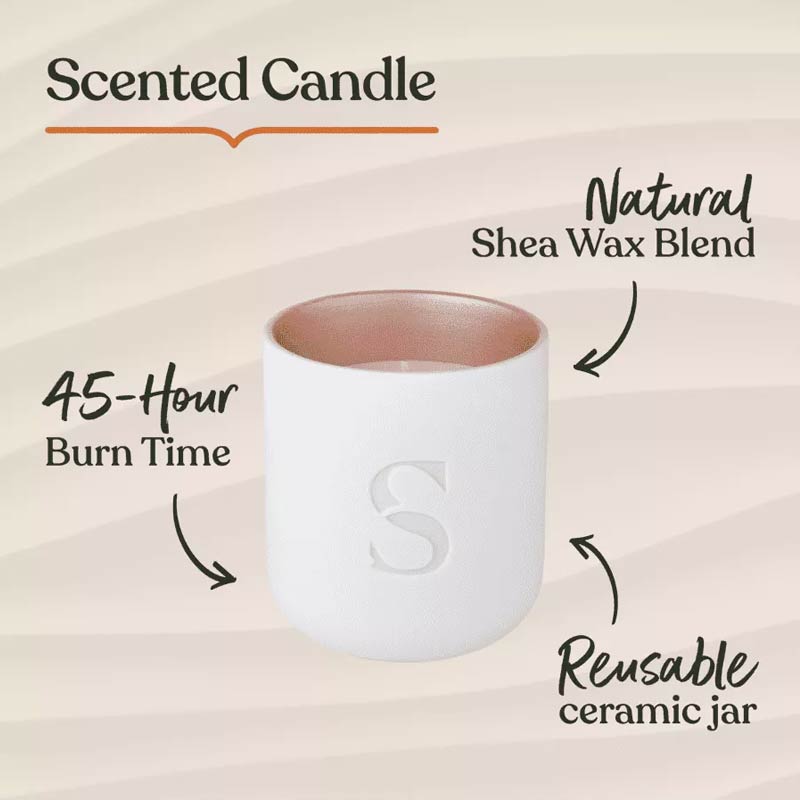 Golden Sandalwood Scented Candle by Sanctuary