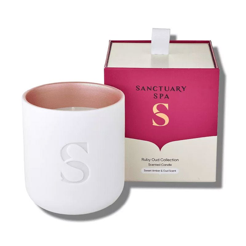 Ruby Oud Scented Candle by Sanctuary