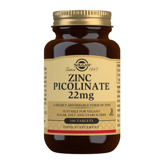 Zinc Picolinate 22 mg Tablets by Solgar