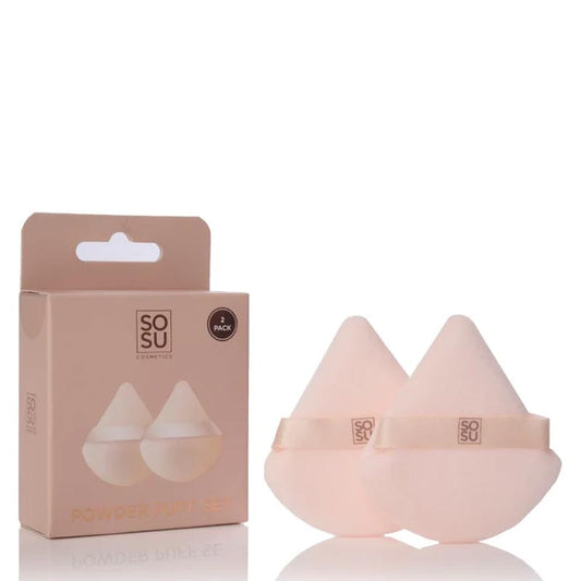 Powder Puff Set (2 Pack) by SOSU Cosmetics