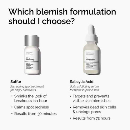 Sulfur 10% Powder to Cream Concentrate by The Ordinary