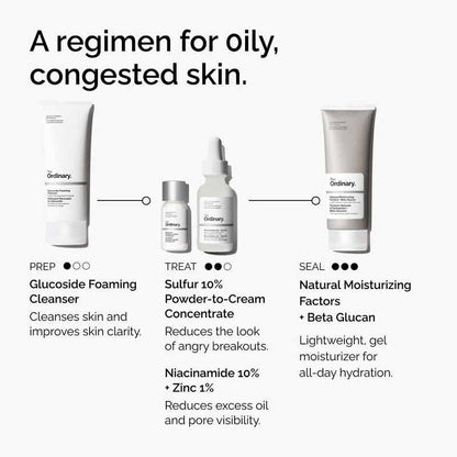 Sulfur 10% Powder to Cream Concentrate by The Ordinary