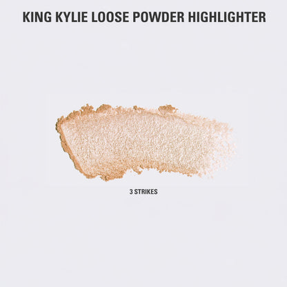King Kylie Loose Powder Highlighter + Brush Duo