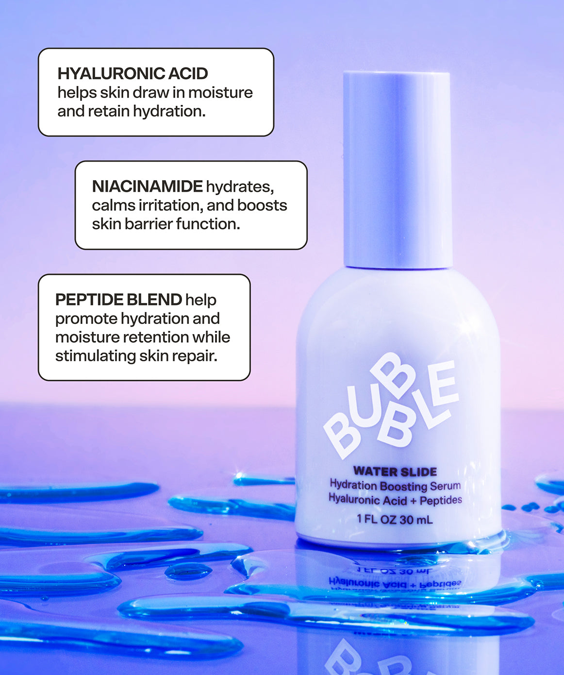 Water Slide Hydrating Serum by Bubble Skincare
